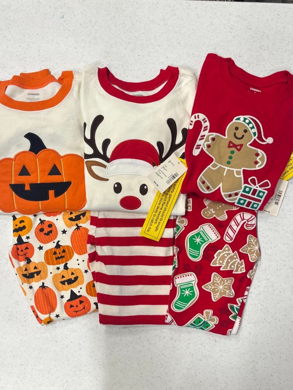 Gymboree Pajama Lot Halloween and Christmas